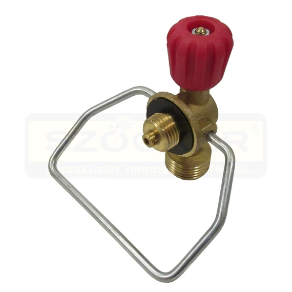 SZELEP PB GÁZPALACKHOZ + FOGÓ M16*1,5 W21,8*1,1/4C mm IMPORT 8673