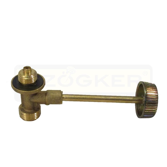 SZELEP 2KG-OS PB GÁZPALACKHOZ HOSSZÚ M16*1,5/ W21,8*1/4C IMPORT 8671