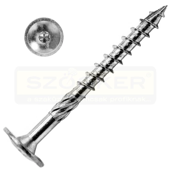 FASZERK.ÉPÍTŐ CSAVAR D08*040 HG. ÁCSSZERKEZETI LAPOS TORX IMPORT
