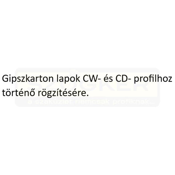 GIPSZKARTON CSAVAR D3.5*45 SFKH FÉMHEZ-FOSZFÁTOZOTT IMPORT FS3545
