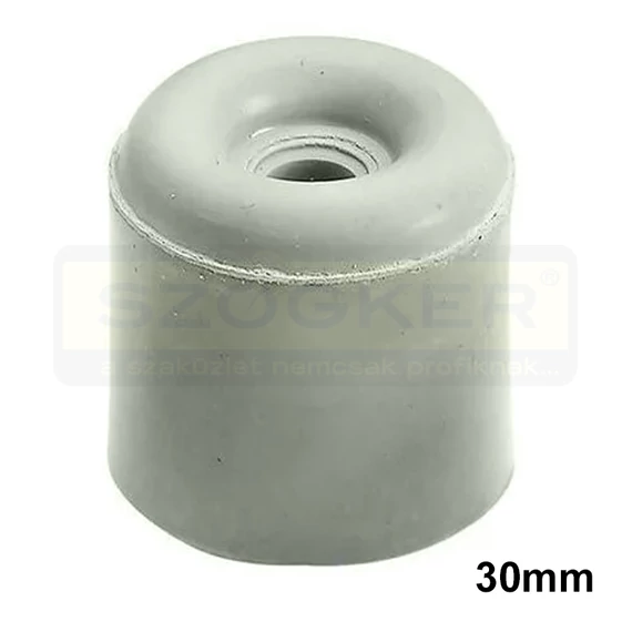AJTÓÜTKÖZŐ KÚPOS D30-D27*27mm POLI-GUMI SZÜRKE MAGYAR