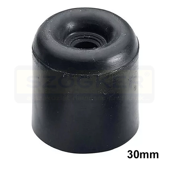 AJTÓÜTKÖZŐ KÚPOS D30-D27*27mm POLI-GUMI FEKETE D5mm FURAT MAGYAR
