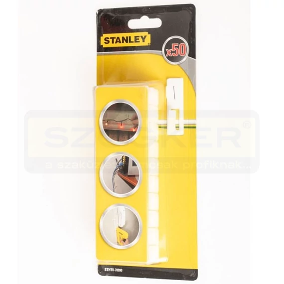 STANLEY STHT070990 KÁBELRÖGZÍTŐ KLIPSZ 50DB/CSOMAG