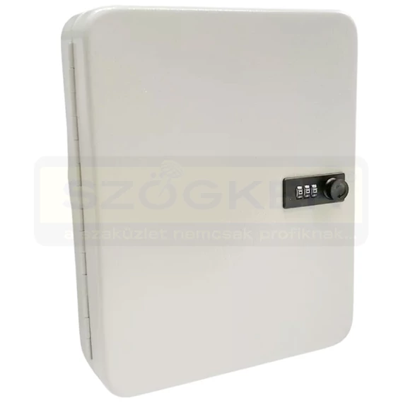 KULCSSZEKRÉNY 30*8*24cm BÉZS 100DB-OS ZÁRT SZÁMZÁRAS IMPORT 2300402-1
