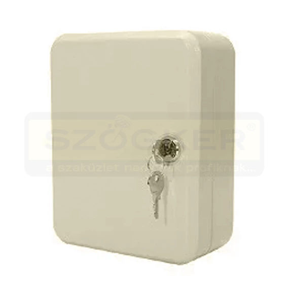 KULCSSZEKRÉNY 20db-os ZÁRT BÉZS  20cmx8cmx16cm KB02