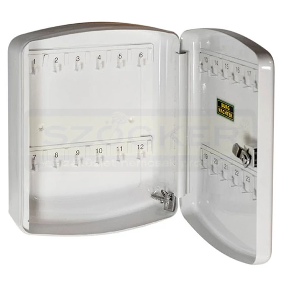 KULCSSZEKRÉNY 24db-os ZÁRT KB24W FEHÉR 255x200x75 BURG-WACHTER KB24W