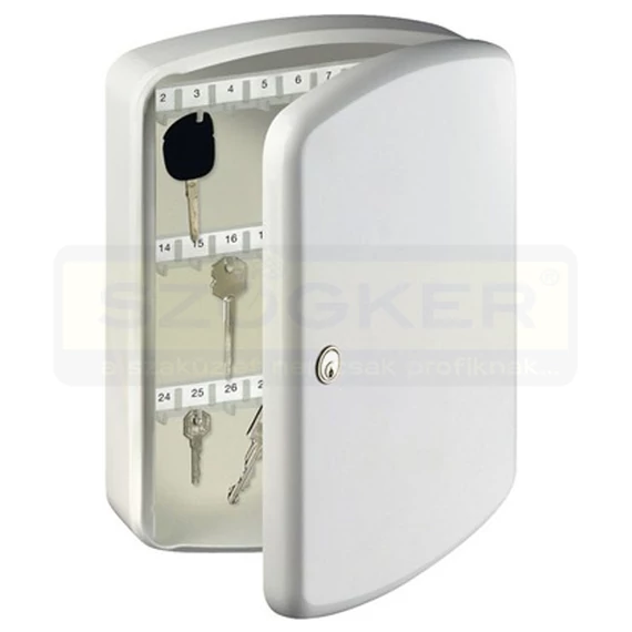 KULCSSZEKRÉNY 35db-os ZÁRT FEHÉR (330*235*75mm) BURG-WACHTER KB35W