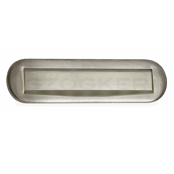LEVÉLBEDOBÓ A/4 INOX OVÁLIS 265mm*43mm VÍZORRAL MAESTRO 8141