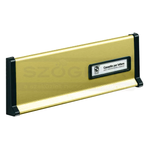 LEVÉLBEDOBÓ KICSI SZATÉN-RÉZ 266mm*90mm CÍMKÉS SILMEC 10-600.39