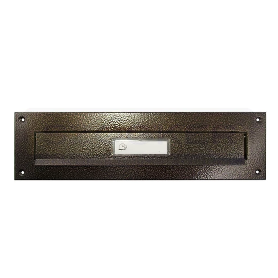 LEVÉLBEDOBÓ BRONZ (BARNA) 100mm*360mm CÍMKÉS NY: 290*30 MAGYAR