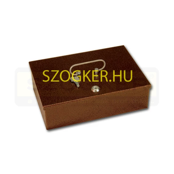 PÉNZKAZETTA IV. SÖTÉTBARNA STANDARD (325mm*215mm*90mm) MAGYAR