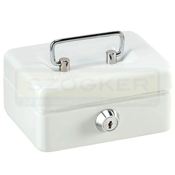 PÉNZKAZETTA 125*95*60 FEHÉR PÉNZTARTÓVAL BURG WACHTER BW40110