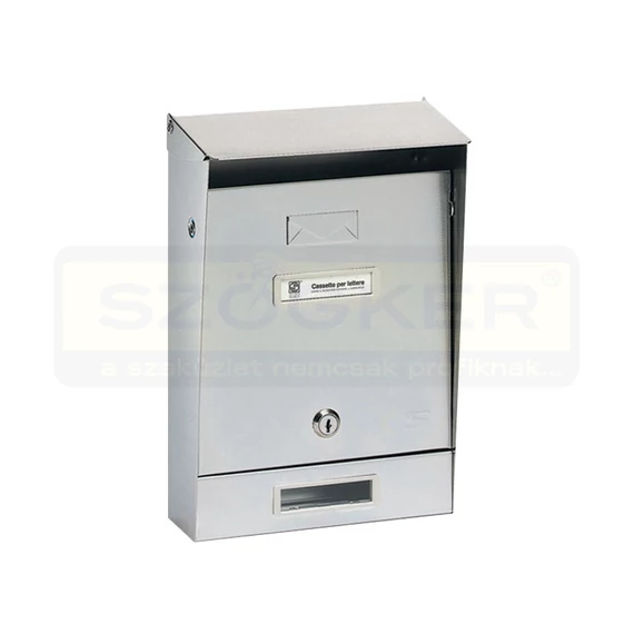 POSTALÁDA KÜLTÉRI ÁLLÓ INOX EGYOLDALAS (22cm*32,5cm) SILMEC 10-001