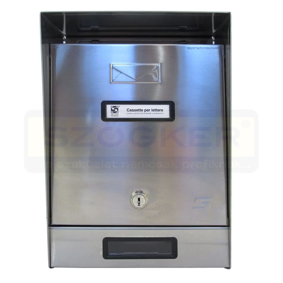 POSTALÁDA KÜLTÉRI ÁLLÓ INOX KÉTOLDALAS (22cm*30.5cm) SILMEC 10-009