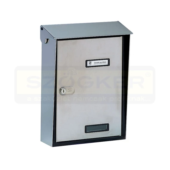 POSTALÁDA KÜLTÉRI ÁLLÓ INOX EGYOLDALAS (27,5cm*38,5cm) SILMEC 10-015