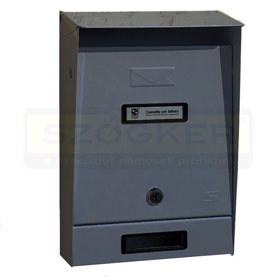 POSTALÁDA KÜLTÉRI ÁLLÓ SZÜRKE EGYOLD(22cm*32cm)FELNY. SILMEC 10-201.84