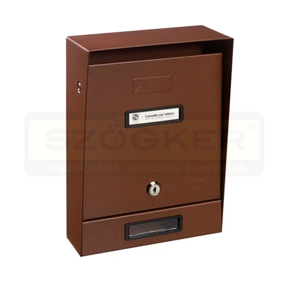POSTALÁDA KÜLTÉRI ÁLLÓ BARNA EGYOLD(22cm*30,5cm)FELNY SILMEC 10-202.69