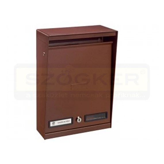 POSTALÁDA KÜLTÉRI ÁLLÓ KÉTOLDALAS, BORDÓ SILMEC 10-214.69