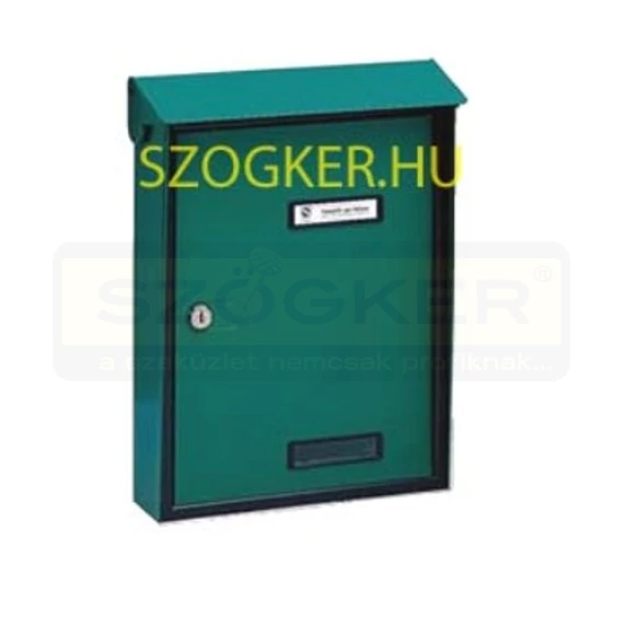 POSTALÁDA KÜLTÉRI ÁLLÓ ZÖLD EGYOLDALAS(27,5cm*38,5cm) SILMEC 10-215.22