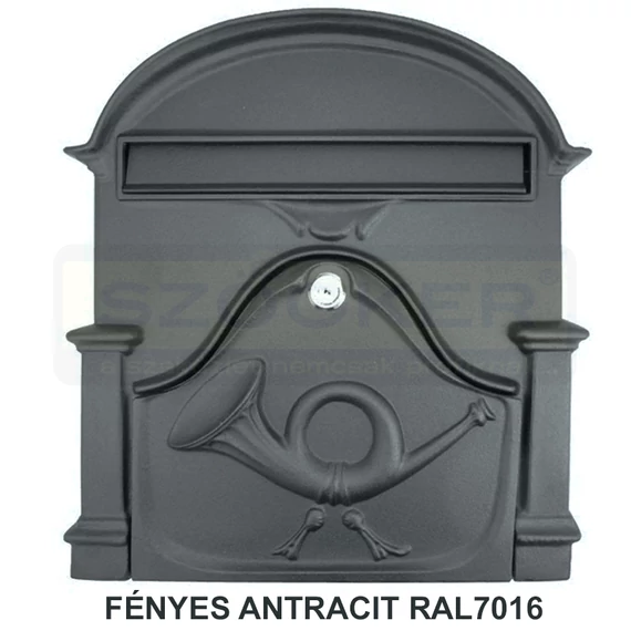 POSTALÁDA KÜLTÉRI ALU 30*33*7 F.ANTRACIT KÉTOLDALAS KÜRTÖS MAGYAR-VICA 330