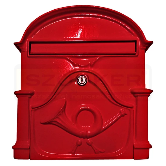 POSTALÁDA KÜLTÉRI ALU 30*33*7 PIROS KÉTOLDALAS KÜRTÖS MAGYAR-VICA 330