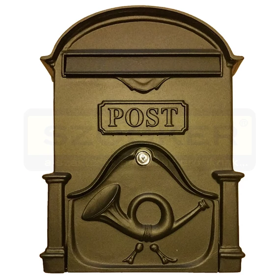 POSTALÁDA KÜLTÉRI ALU 30*40*10 MATT FEKETE KÉTOLDALAS KÜRTÖS MAGYAR-VICA 400EXTRA XL