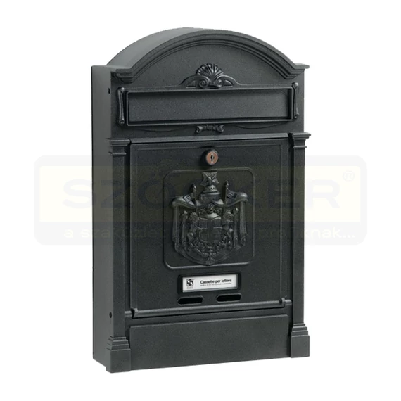 POSTALÁDA KÜLTÉRIÁLLÓ F.FEKETE EGYOLDALAS (29cm*45cm) LENYÍLÓ SILMEC 10-492.64