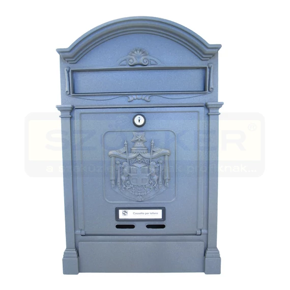 POSTALÁDA KÜLTÉRIÁLLÓ ALUMETÁL EGYOLDALAS (29cm*45cm) LENYÍLÓ SILMEC 10-492.67