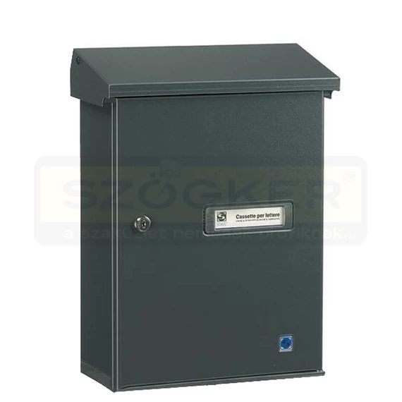 POSTALÁDA KÜLTÉRI ÁLLÓ SZÜRKE EGYOL.(30cm*44,5cm) SILMEC 10-517.81