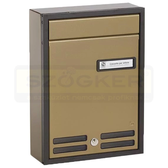 POSTALÁDA KÜLTÉRI ÁLLÓ ANTIK EGYOLDALAS (23cm*32cm)FELNYÍLÓ SILMEC 30-801.73
