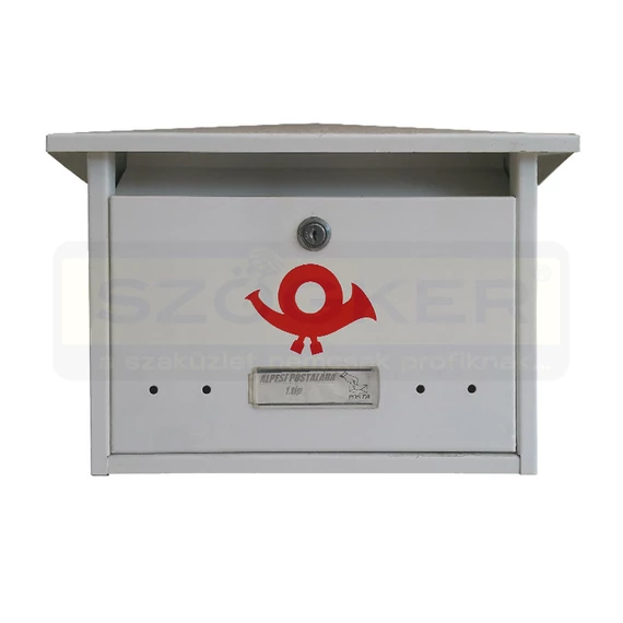 POSTALÁDA KÜLTÉRI ALPESI 3-AS FEHÉR (38cm*31cm) HG.LEMEZ MAGYAR