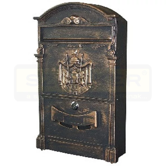 POSTALÁDA ARTHUR KÜLTÉRI BRONZ XL 29*47 CÍMERES 301AL MAGYAR 2050890