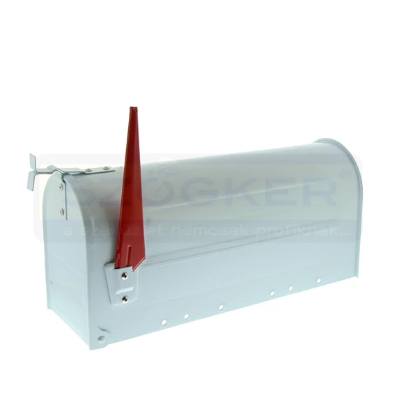 POSTALÁDA KÜLTÉRI USA BOX TÍP. FEHÉR OSZLOP NÉLK(22*17*48cm) BURG-WACHTER 891W U.S.MAILBOX