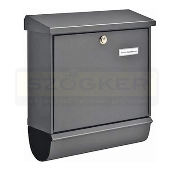 POSTALÁDA KÜLTÉRI ÁLLÓ FEKETE ÚJSÁGTARTÓVAL BURG-WACHTER 91300S COMFORT