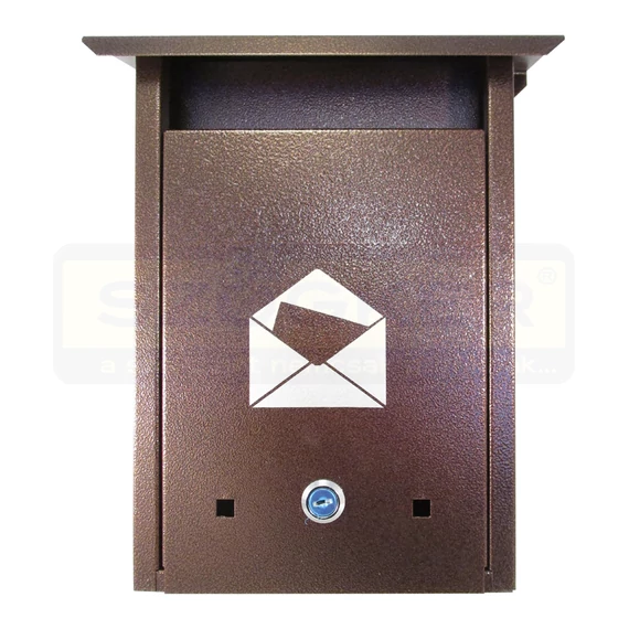 POSTALÁDA KÜLTÉRI ÁLLÓ 21*32cm ANTIK-BRONZ  LEVÉLMINTÁS MAGYAR