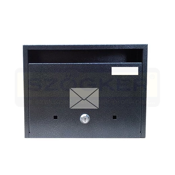 POSTALÁDA LÉPCSŐHÁZI ANTIK-BRONZ LEVÉLMINTÁS MAGYAR
