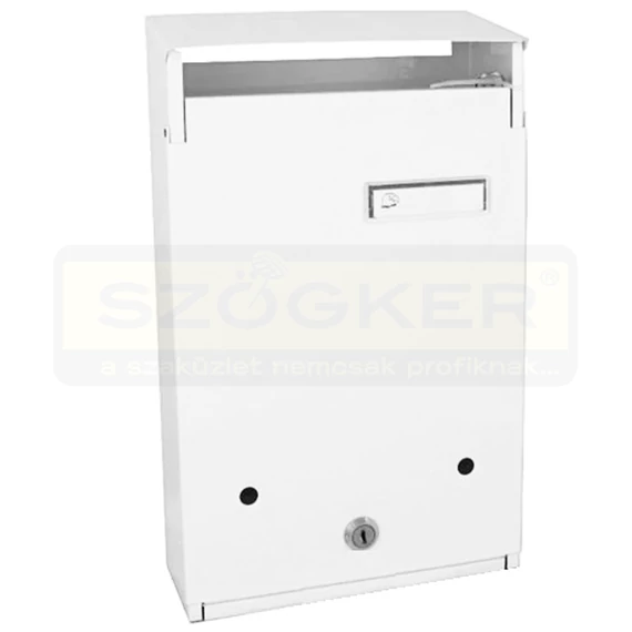 POSTALÁDA KÜLTÉRI ÁLLÓ FEHÉR MINIMAL FEHÉR NÉVJ. (30*21cm) MAGYAR-SÓLYOM