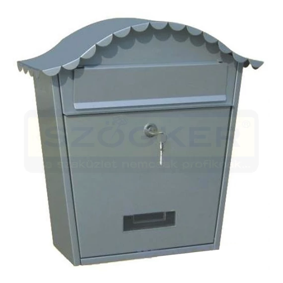 POSTALÁDA KÜLTÉRI ANTRACIT ESŐTETŐS EGYOLD. 360*370*140mm MAGYAR SÁBA TX0091