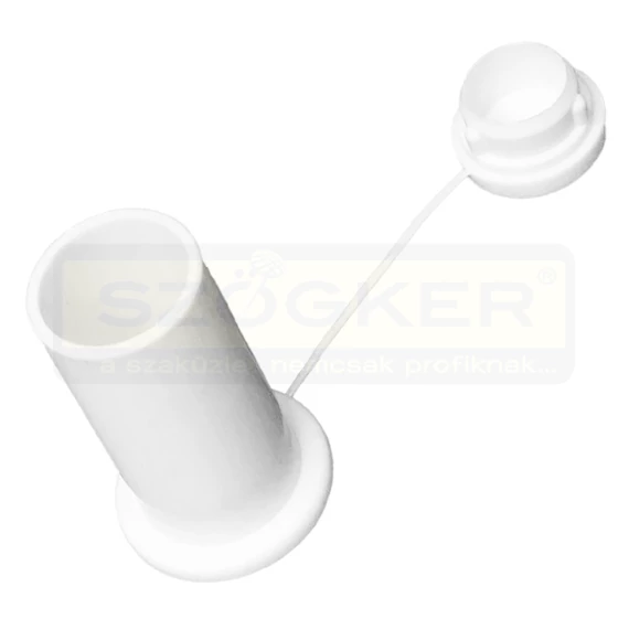 REDŐNYÜTKÖZŐ KICSI MŰANYAG D20x30mm ÁTMENŐFURATTAL FEHÉR MAGYAR