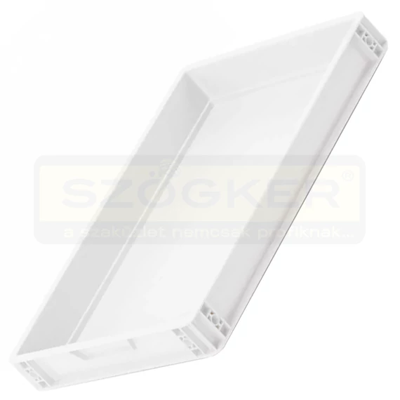TÁROLÓ LÁDA EURO 60*40*7.5cm ZÁRT FOGÓFÜLLEL IMPORT 965702