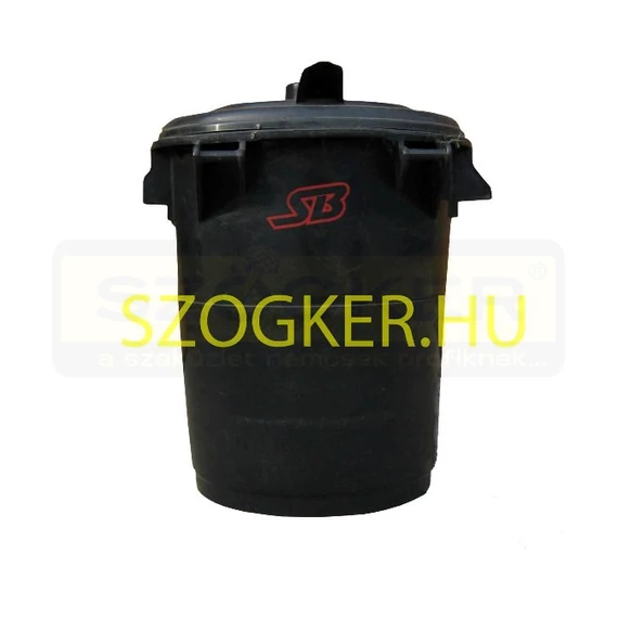 SZEMÉTGYŰJTŐ 50L MŰANYAG SZÜRKE (FEKETE) KEREK ALAKÚ IMPORT 11962
