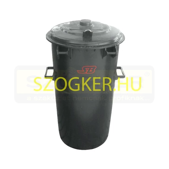 SZEMÉTGYŰJTŐ 110L MŰANYAG SZÜRKE (FEKETE) KEREK ALAKÚ MAGYAR  ECO