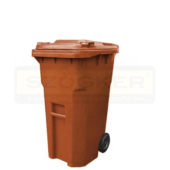 SZEMÉTGYŰJTŐ 240L KEREKES MŰANYAG BARNA IMPORT 11971