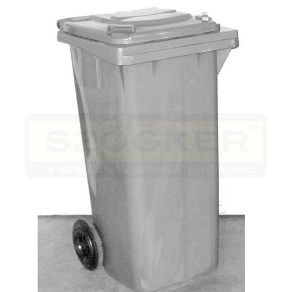 SZEMÉTGYŰJTŐ 120L KEREKES MŰANYAG SZÜRKE FEKETE IMPORT 11946