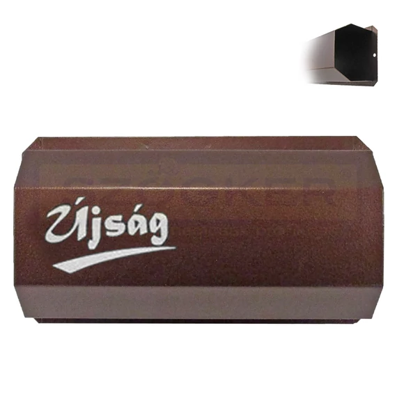 SZÓRÓLAP-ÚJSÁGTARTÓ ÍVES KICSI ANTIK BRONZ 100*200mm ÚJSÁG MAGYAR
