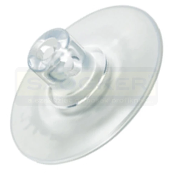 ÜVEGRÖGZÍTŐ TAPPANCS D30mm MŰANYAG SZÍNTELEN ÁTMEN.FURAT MAGYAR R102-0300