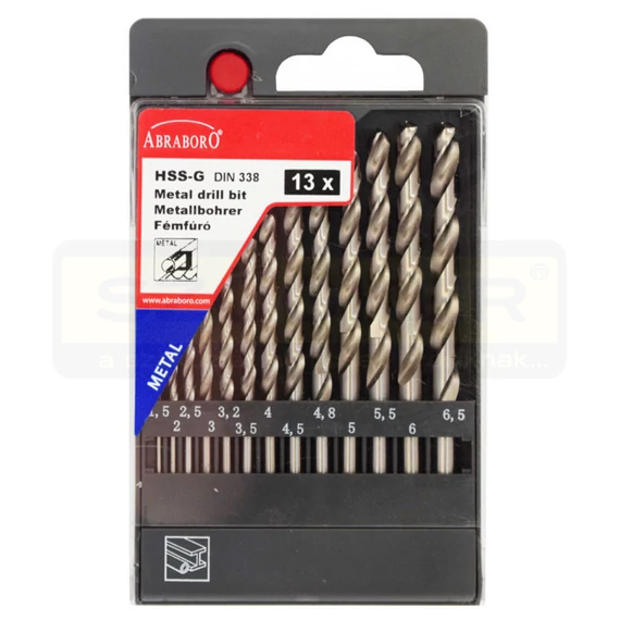 CSIGAFÚRÓ KÉSZLET HSS-GS D1.5-től D6.5-ig /13 részes IMPORT