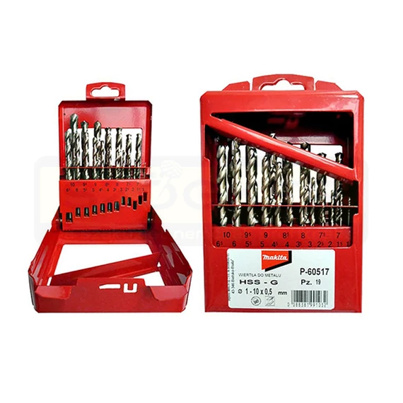 MAKITA P-60517 CSIGAFÚRÓ KÉSZLET HSS-G D1-től D10-ig/19részes