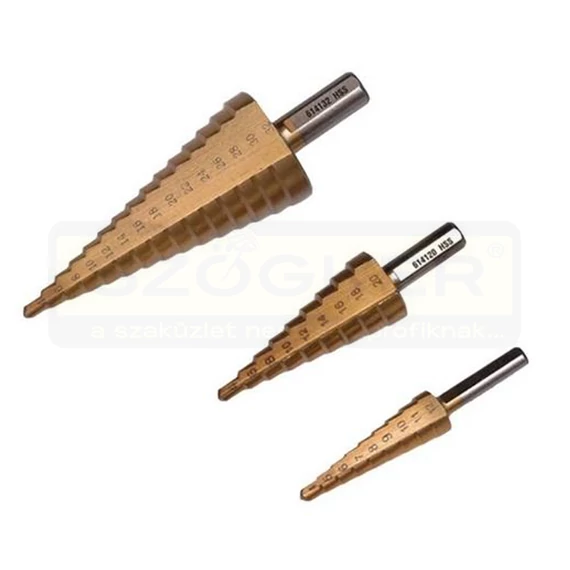 LÉPCSŐS FÚRÓ KLT 3db MŰA DOBOZ, 4-12,20,32, HARDEN HD-614143