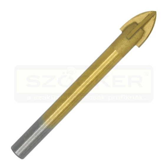 ÜVEGFÚRÓ D08*77mm CARBID+TITÁN HENGERES SZÁRÚ ECEF 608077